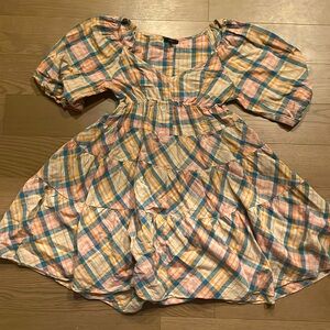 Drew gingham dress size medium